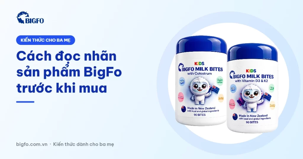 Cách đọc nhãn sản phẩm BigFo trước khi mua