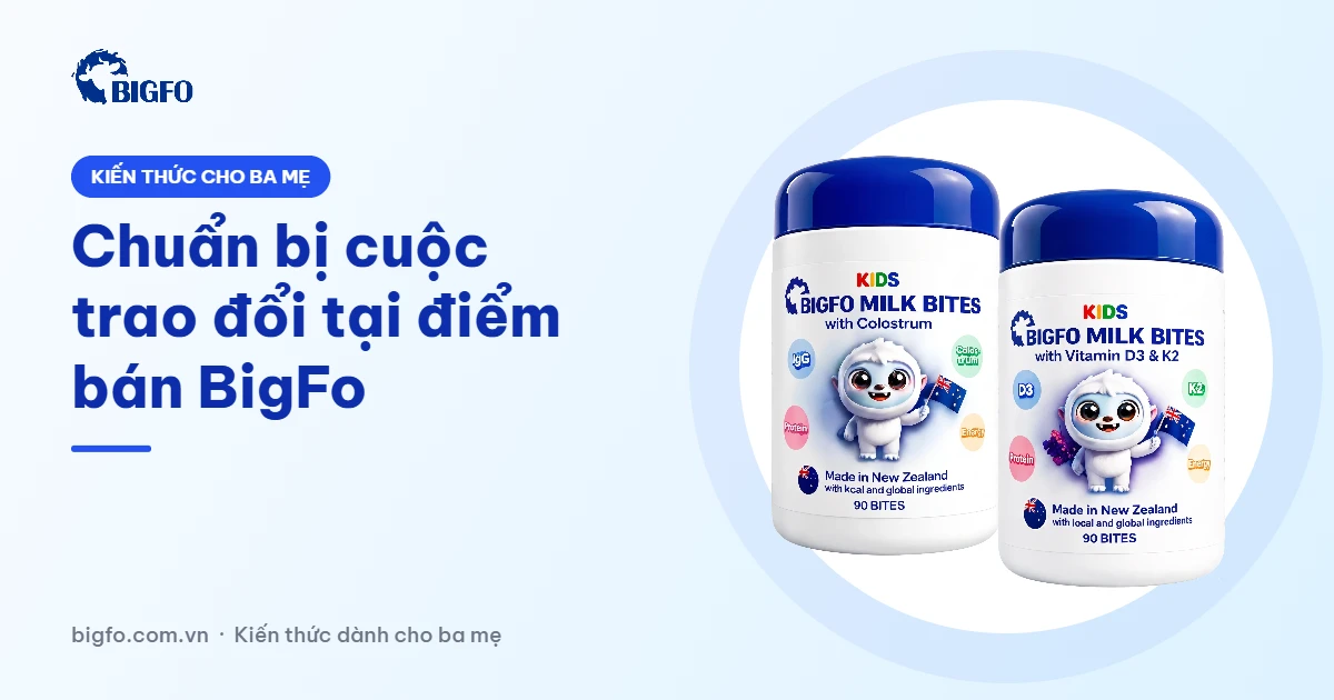 Chuẩn bị cuộc trao đổi tại điểm bán BigFo